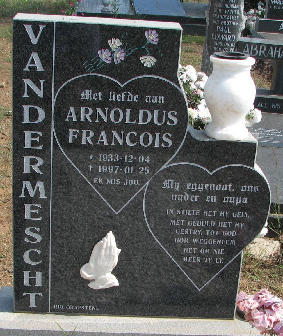 MESCHT Arnoldus Francois, van der 1933-1997