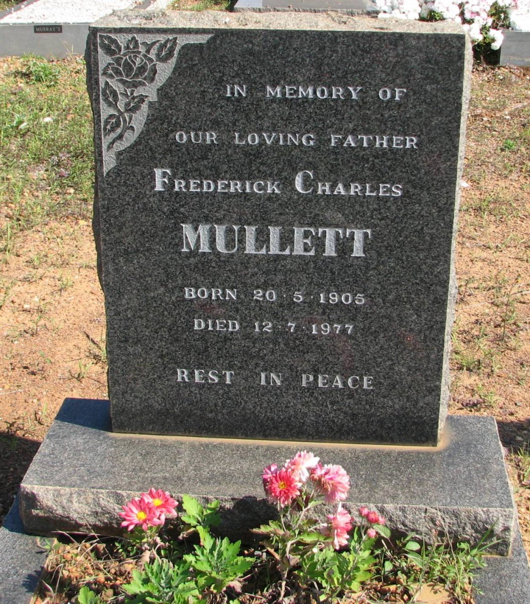 MULLETT Frederick Charles 1905-1977