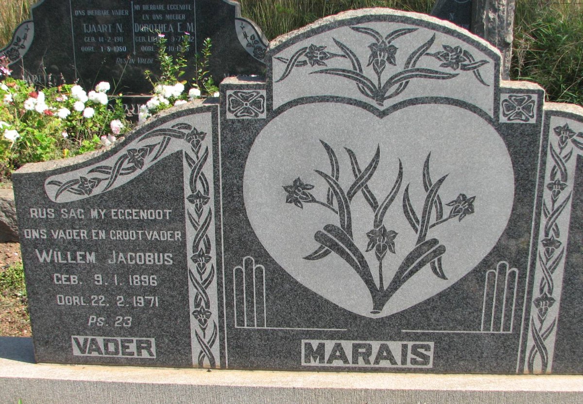 MARAIS Willem Jacobus 1896-1971