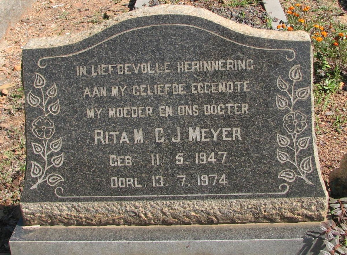 MEYER Rita M.C.J. 1947-1974