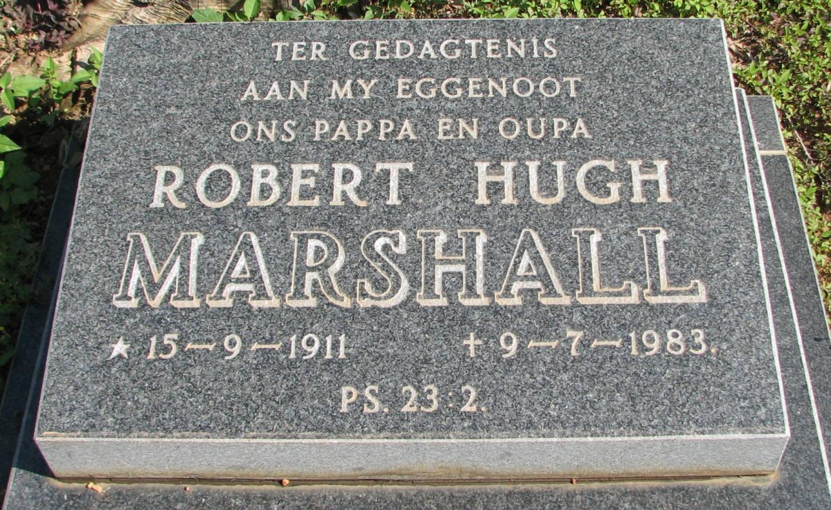 MARSHALL Robert Hugh 1911-1983