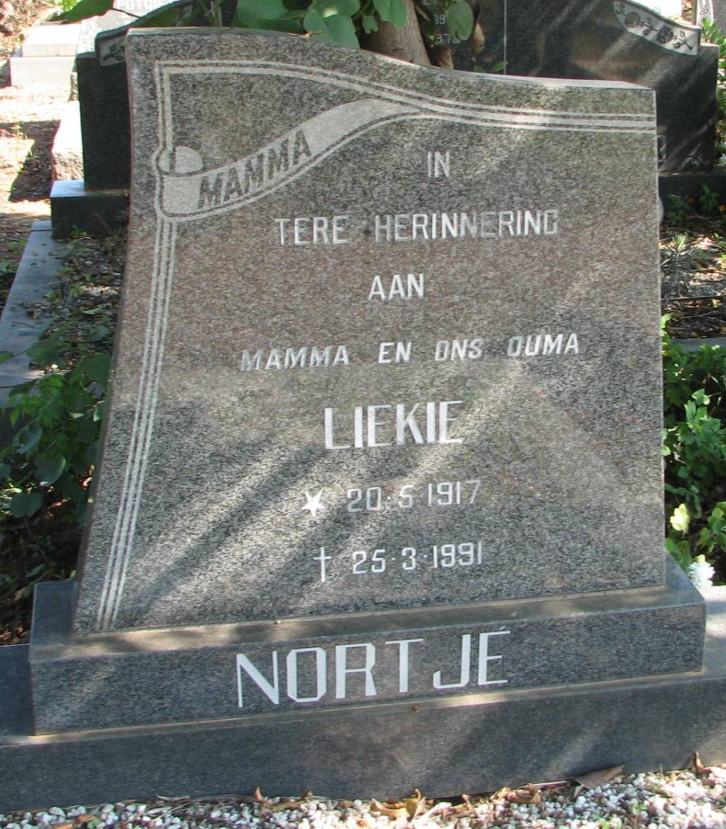 NORTJE Liekie 1917-1991