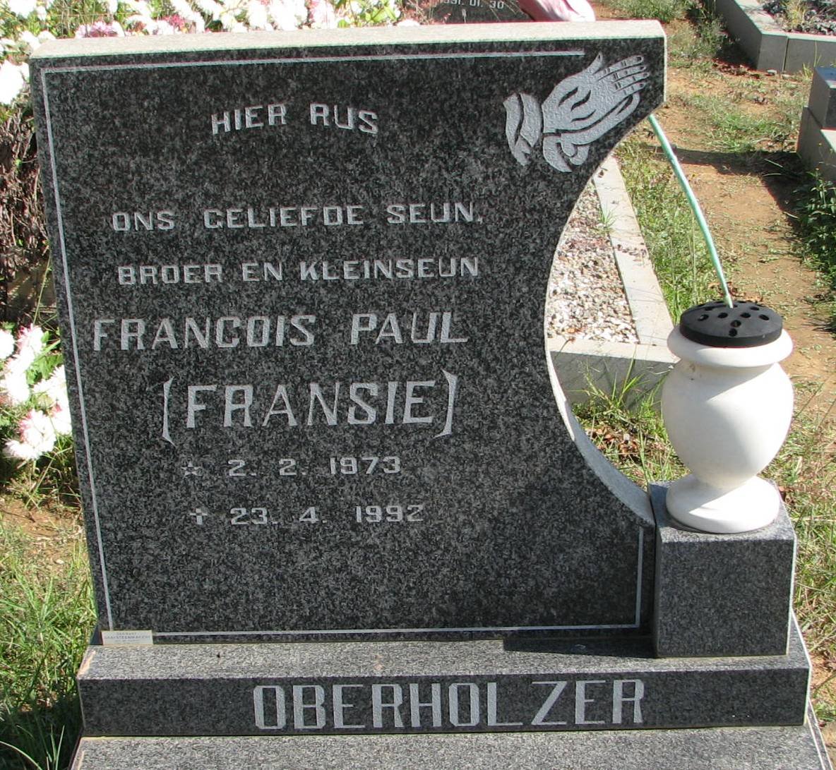 OBERHOLZER Francois Paul 1973-1992