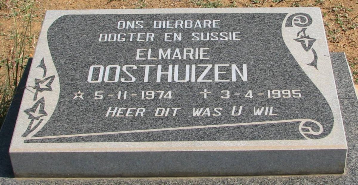 OOSTHUIZEN Elmarie 1974-1995