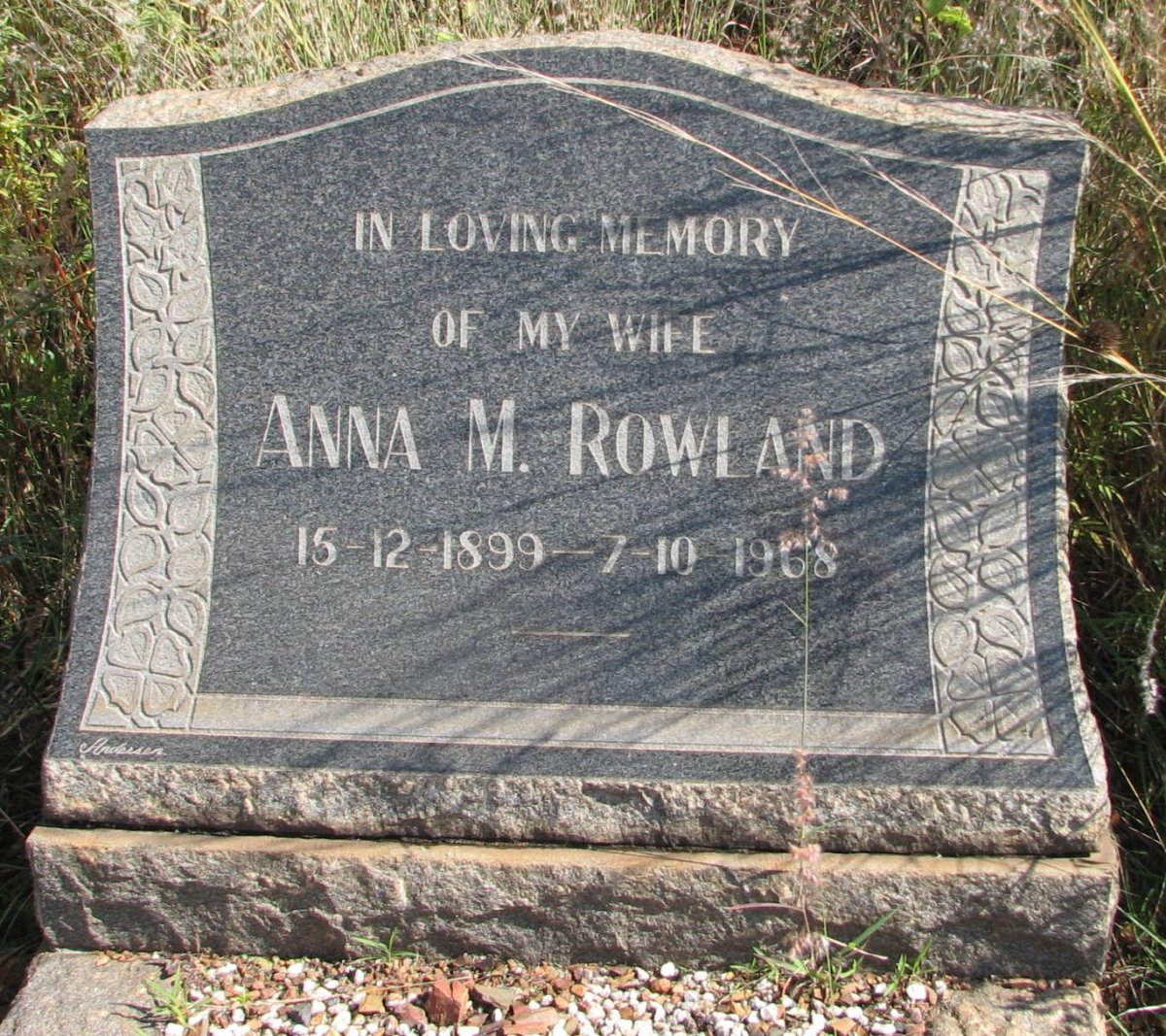 ROWLAND Anna M. 1899-1968