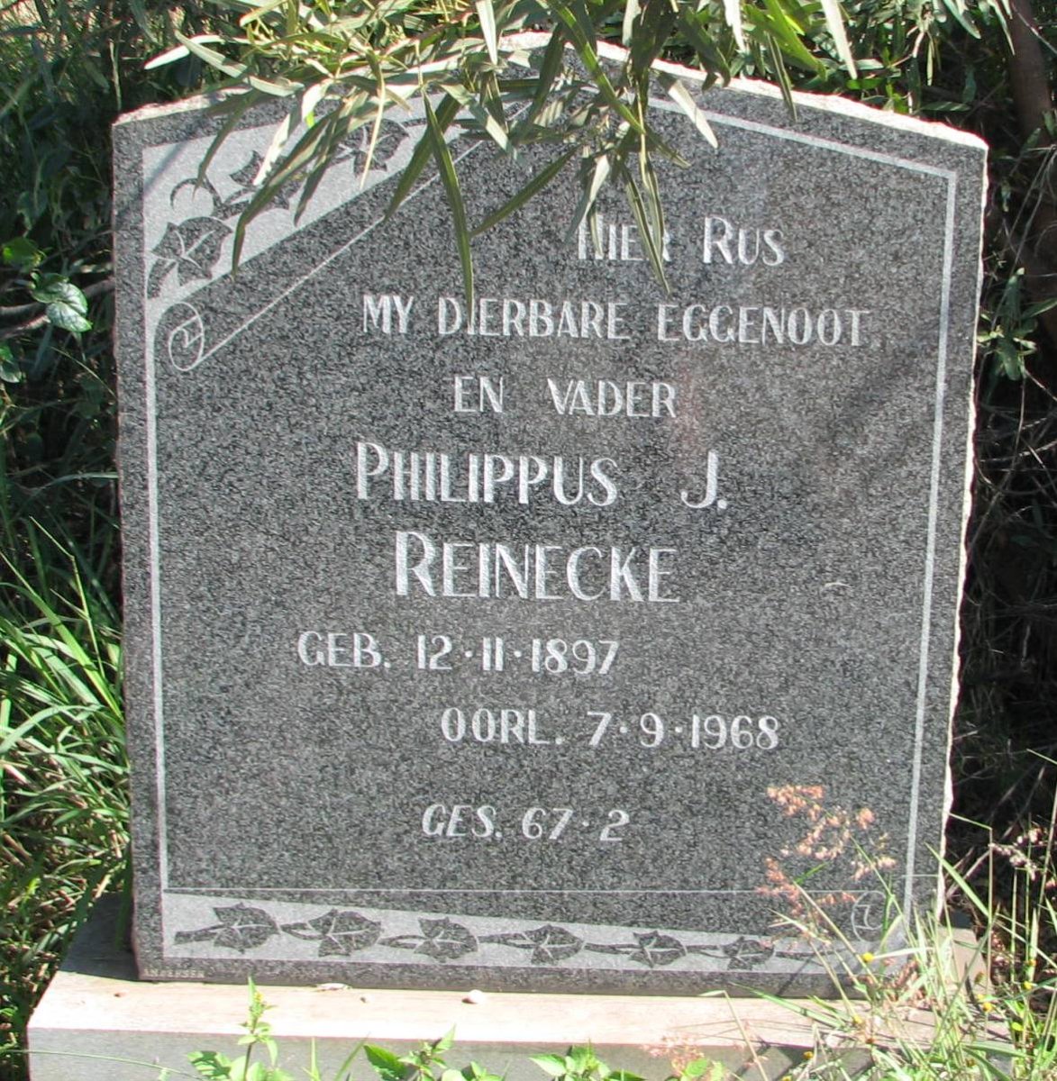 REINECKE Philippus J. 1897-1968