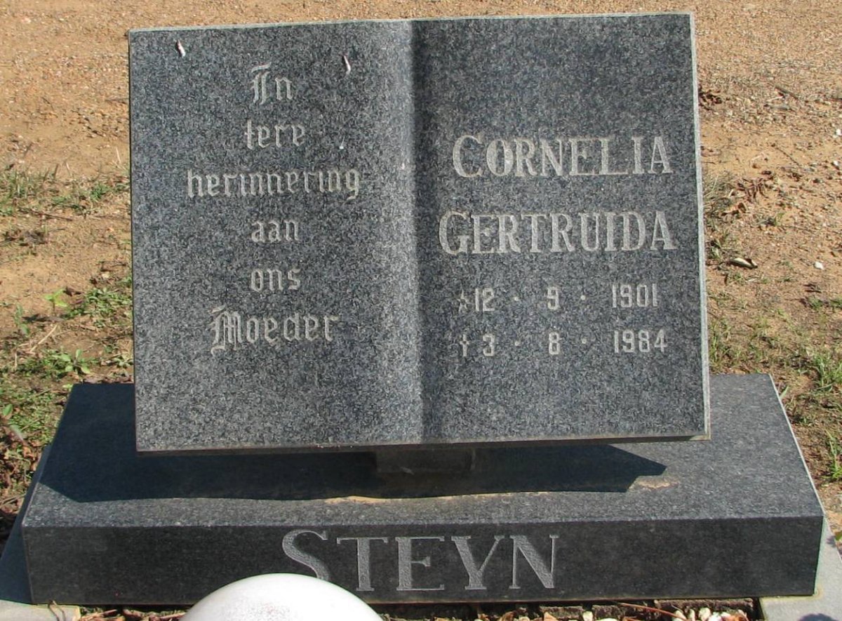 STEYN Cornelia Gertruida 1901-1984