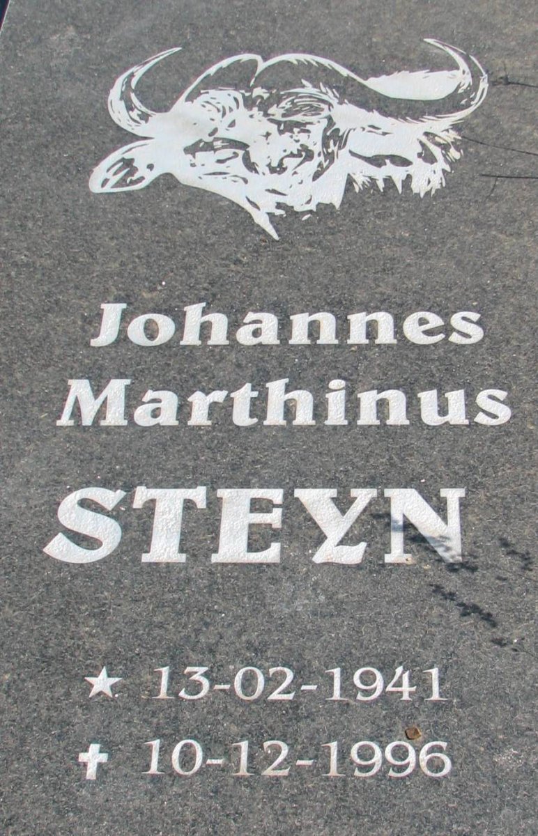 STEYN Johannes Marthinus 1941-1996