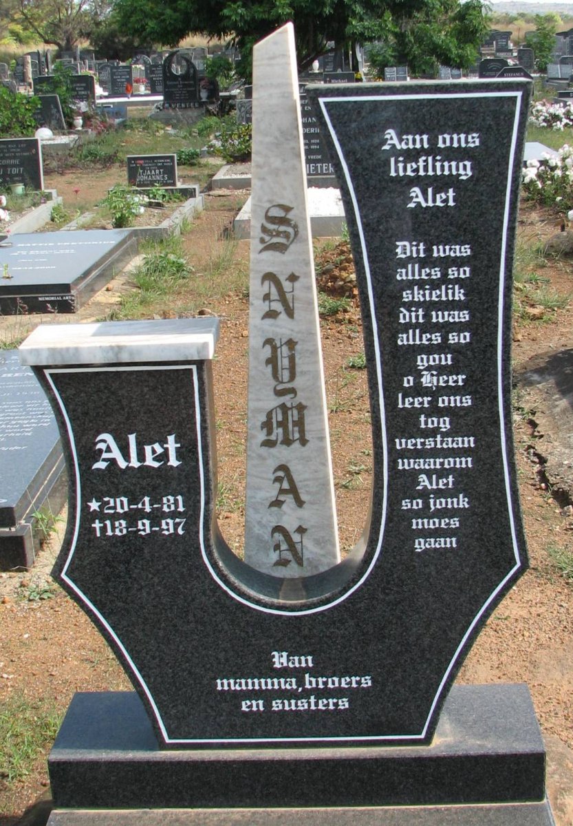 SNYMAN Alet 1981-1997