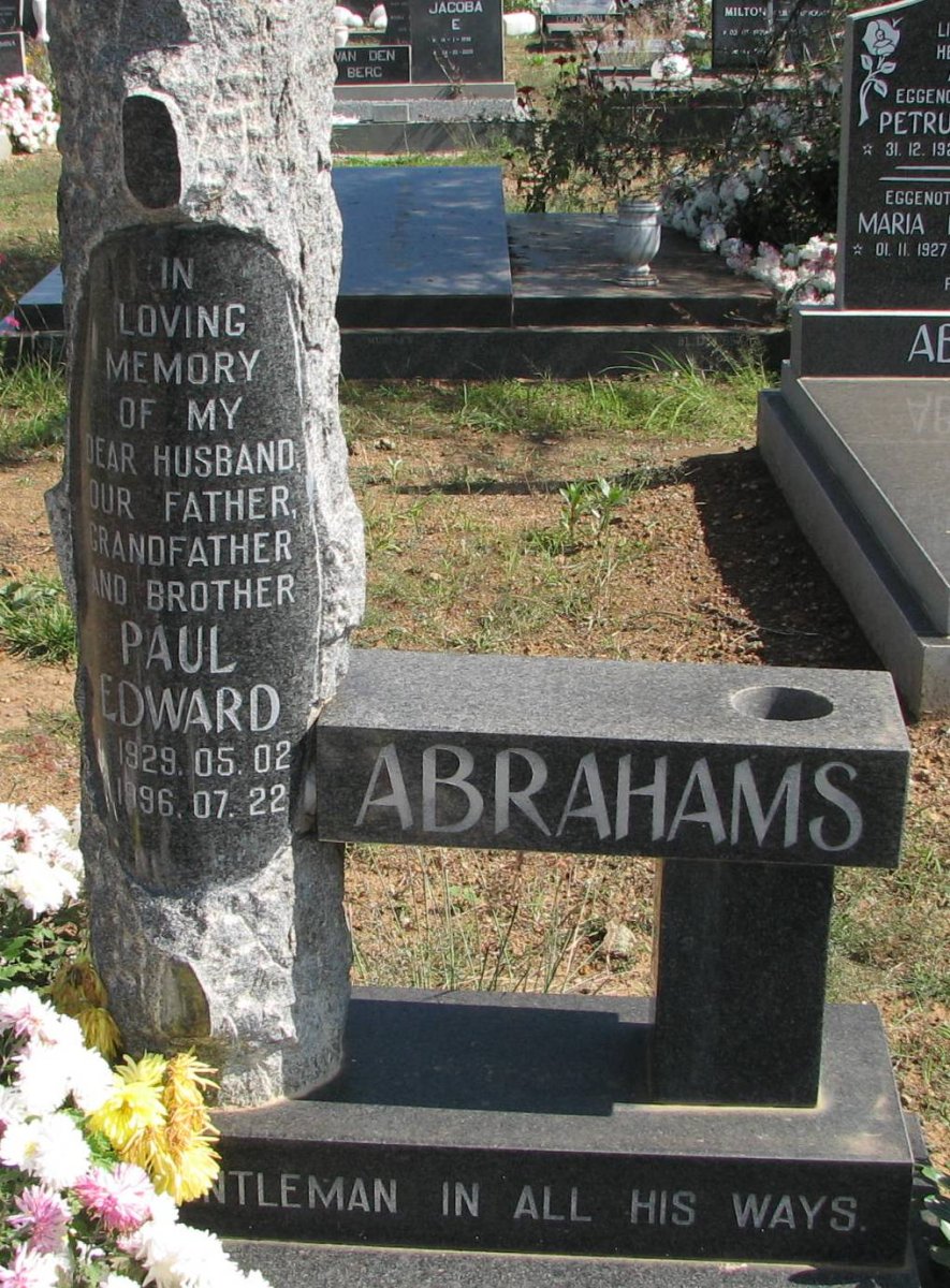 ABRAHAMS Paul Edward 1929-1996