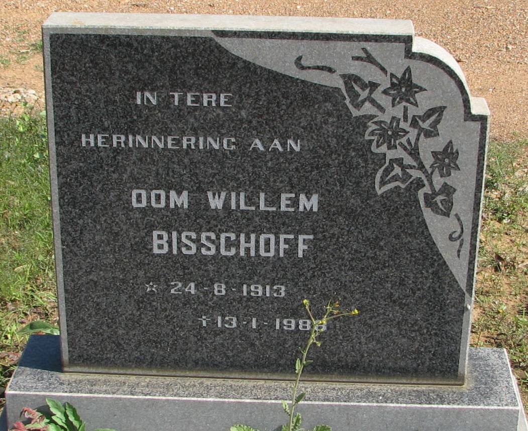 BISSCHOFF Willem 1913-1986