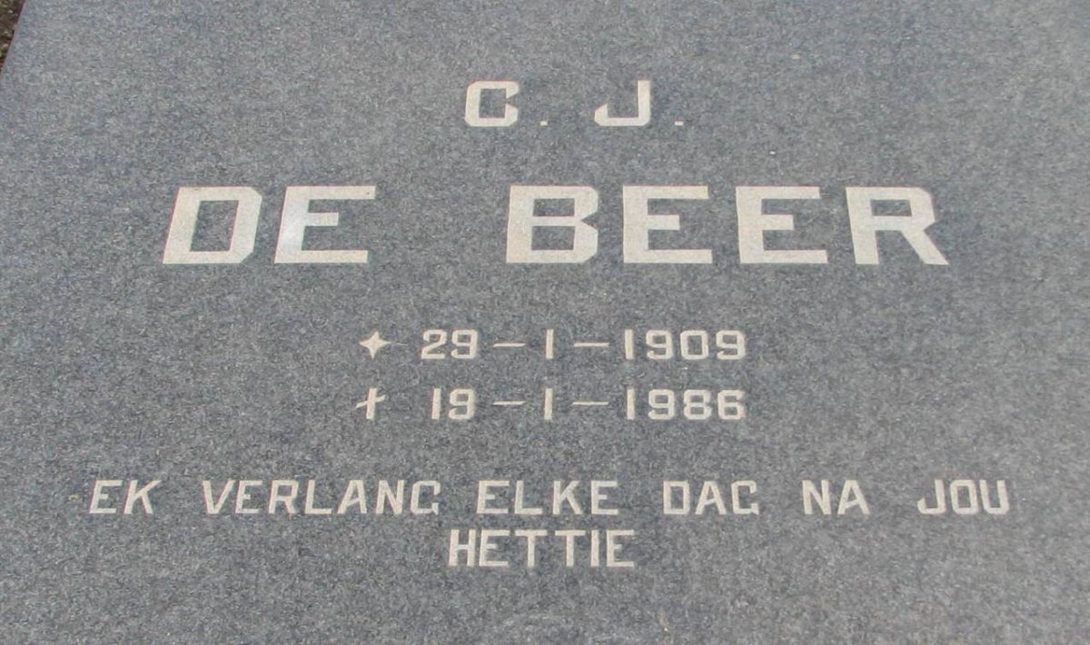 BEER C.J., de 1909-1986