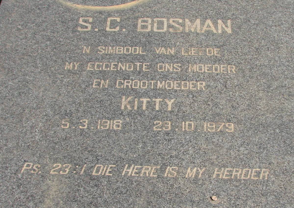 BOSMAN S.C. 1918-1979