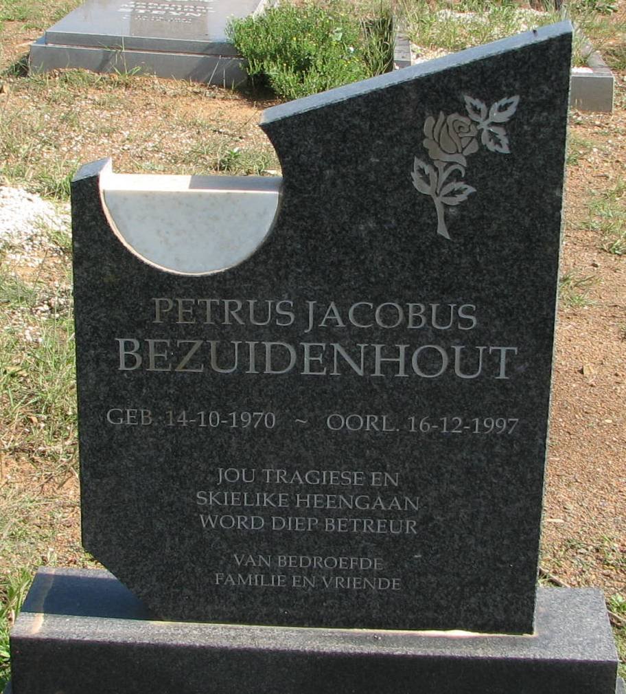 BEZUIDENHOUT Petrus Jacobus 1970-1997