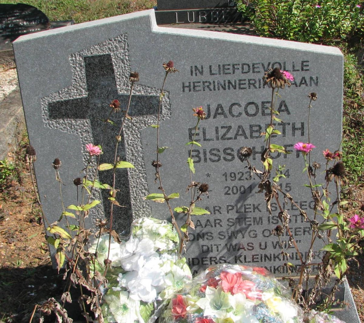 BISSCHOFF Jacoba Elizabeth 1923-2001