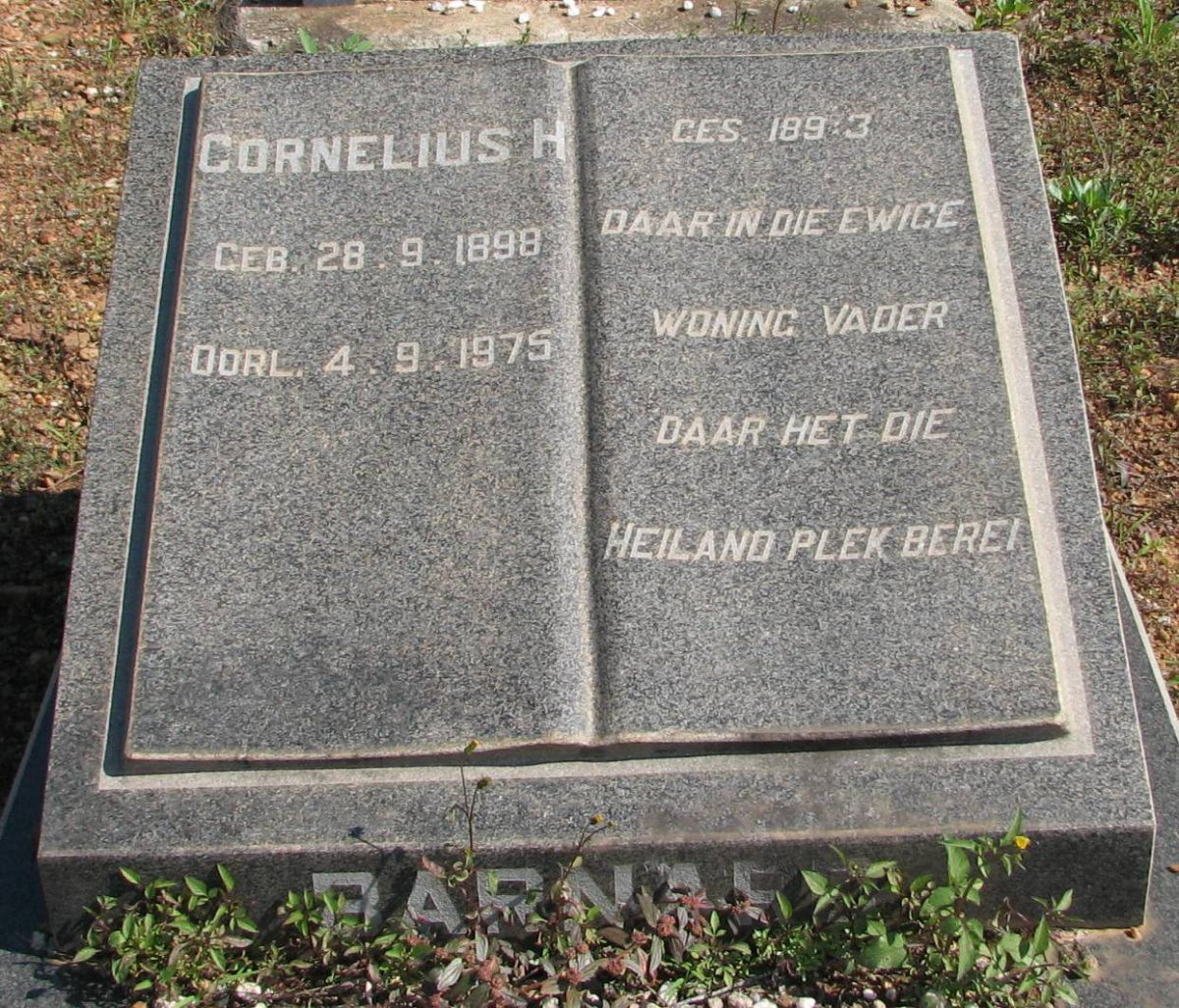 BARNARD Cornelius H. 1898-1975