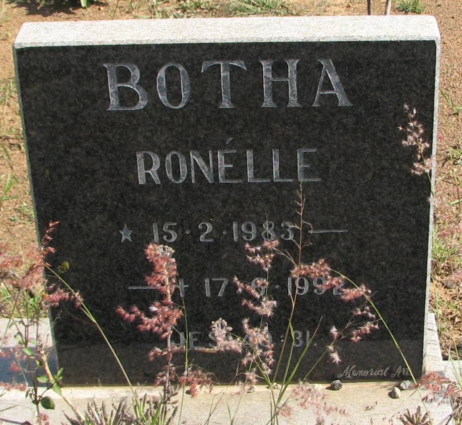 BOTHA Ronelle 1983-1992