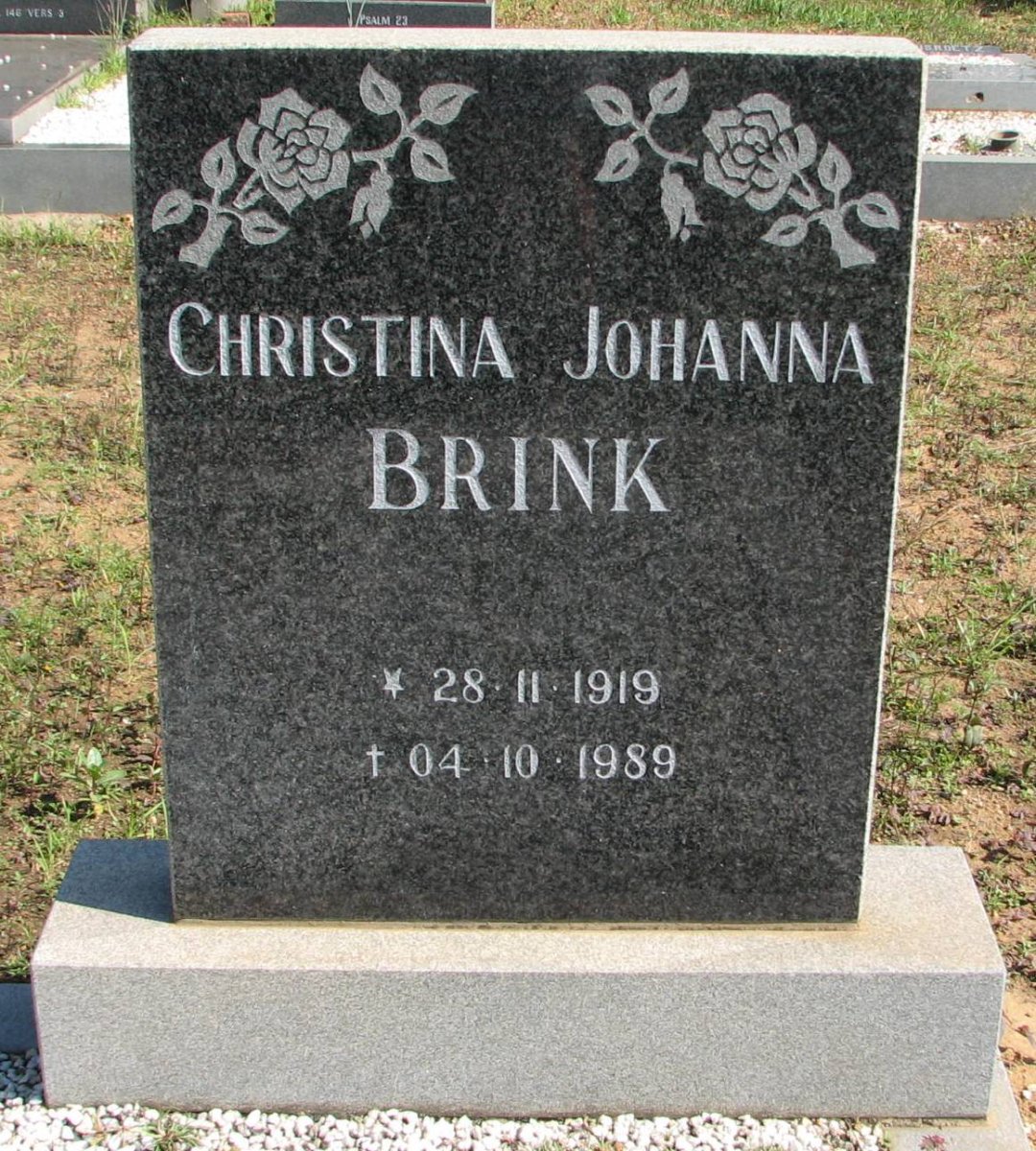 BRINK Christina Johanna 1919-1989