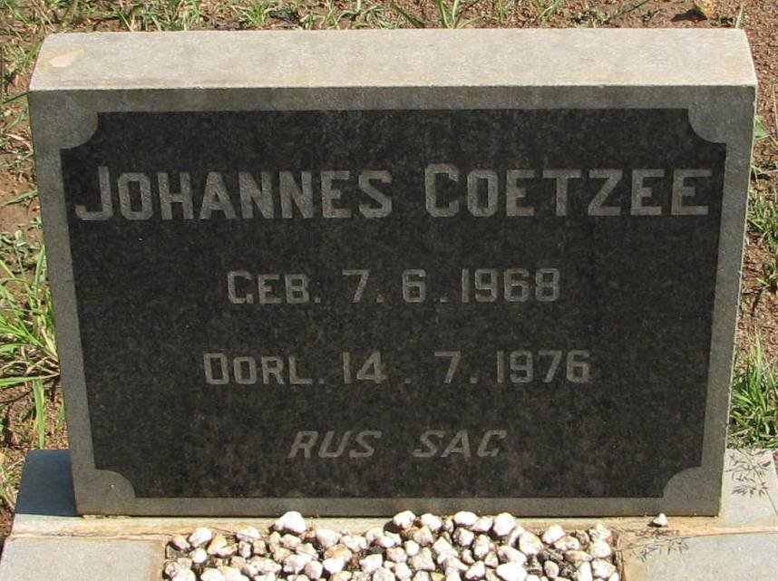 COETZEE Johannes 1968-1976