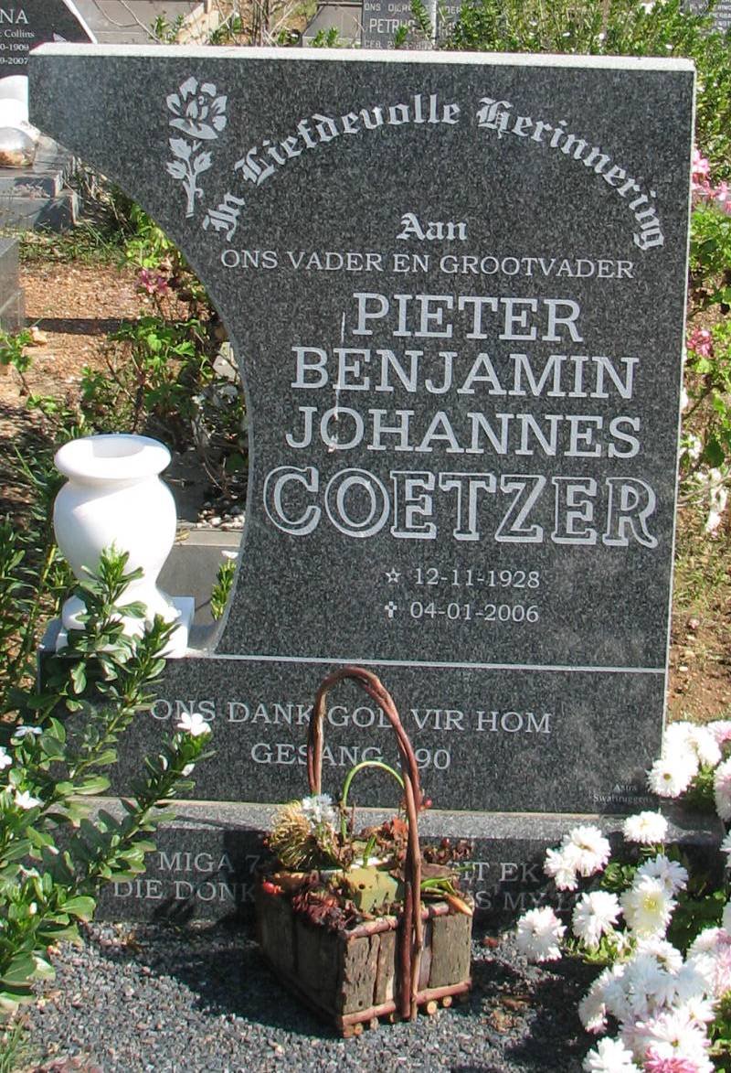 COETZER Pieter Benjamin Johannes 1928-2006