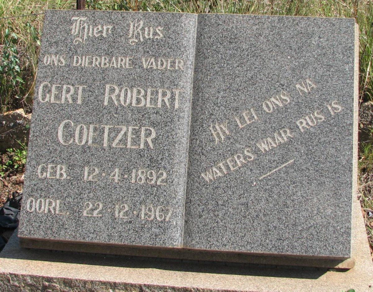 COETZER Gert Robert 1892-1967