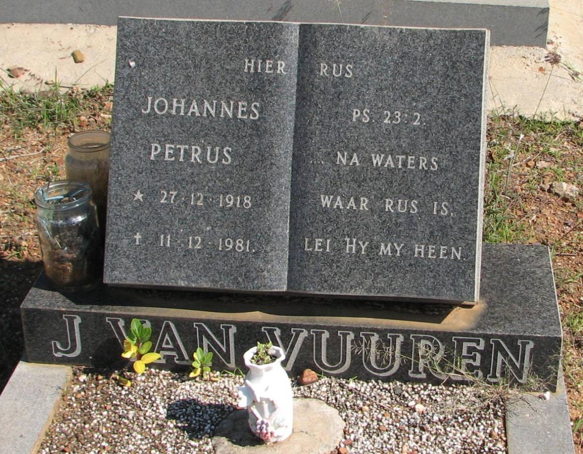 VUUREN Johannes Petrus, J. van 1918-1981