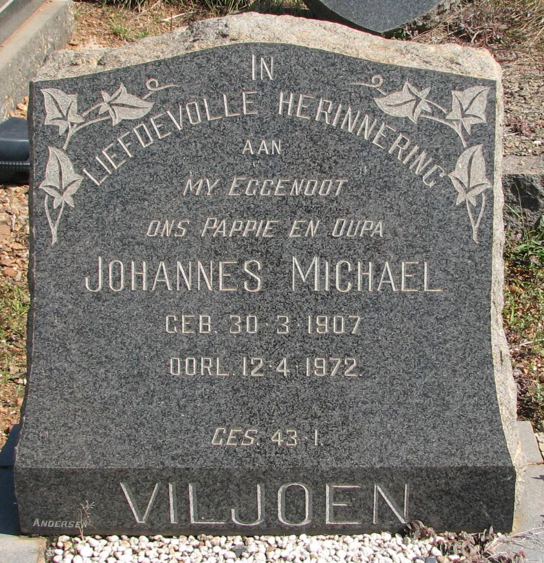 VILJOEN Johannes Michael 1907-1972