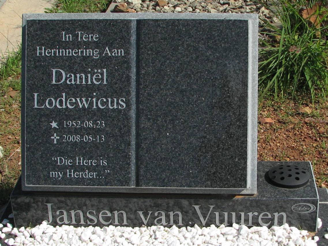 VUUREN Daniel Lodewicus, Jansen van 1952-2008
