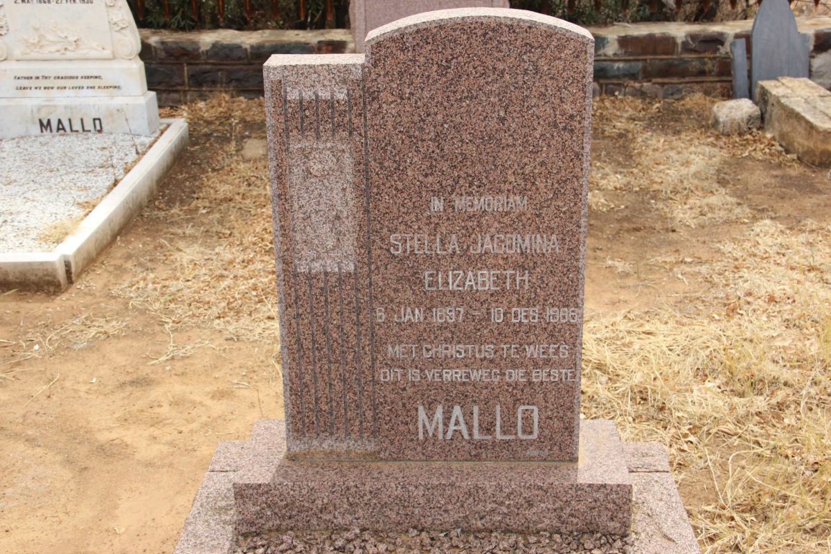 MALLO Stella Jacomina Elizabeth 1897-19?8