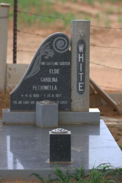 WHITE Elsie Carolina Petronella 1928-1977