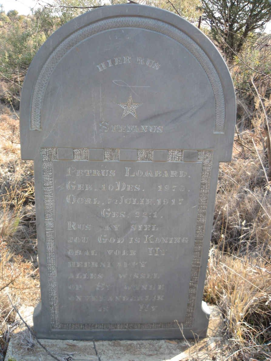 LOMBARD Stefanus Petrus 1870-1917