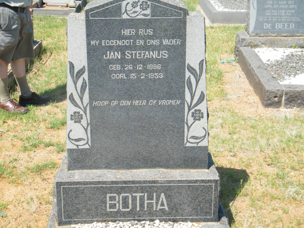 BOTHA Jan Stefanus 1896-1953