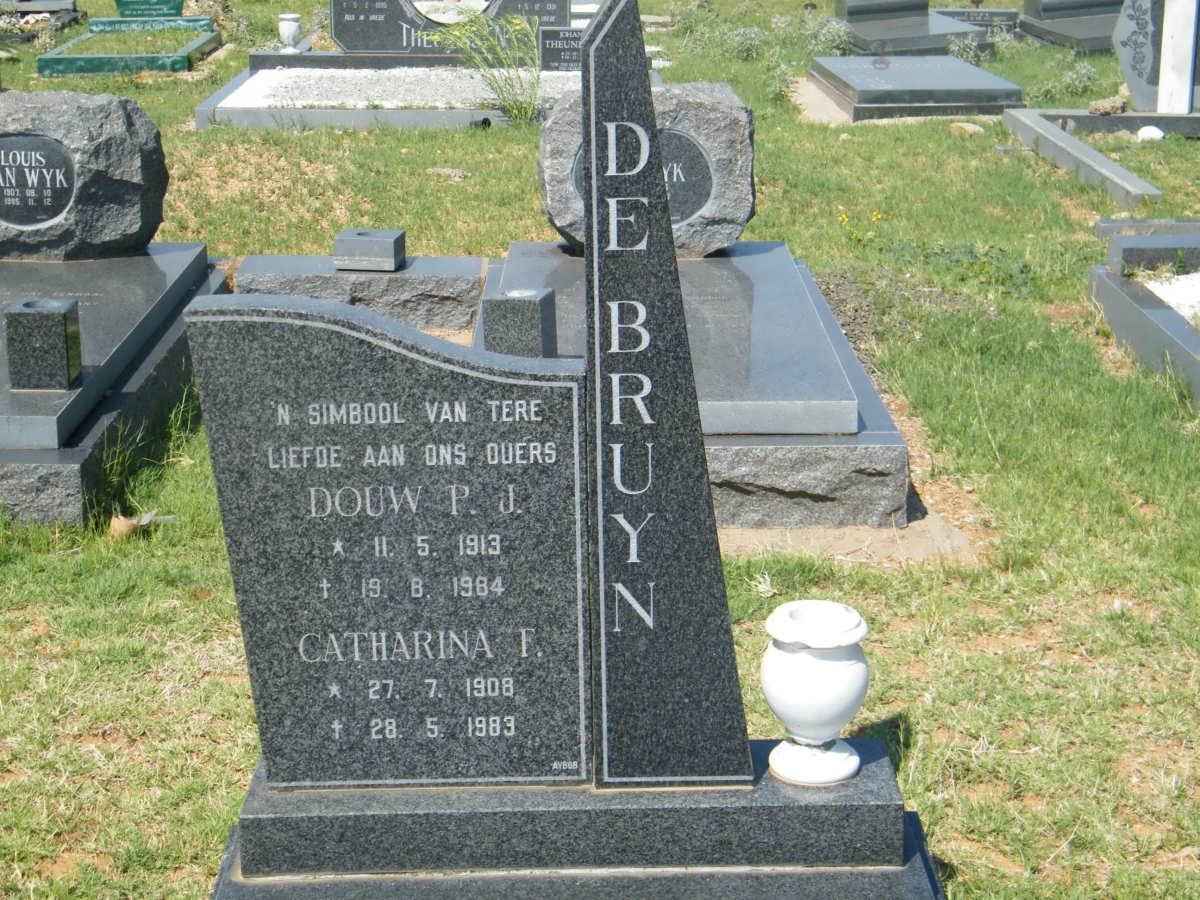 BRUYN Douw P.J., de 1913-1984 &amp; Catharina F. 1908-1983