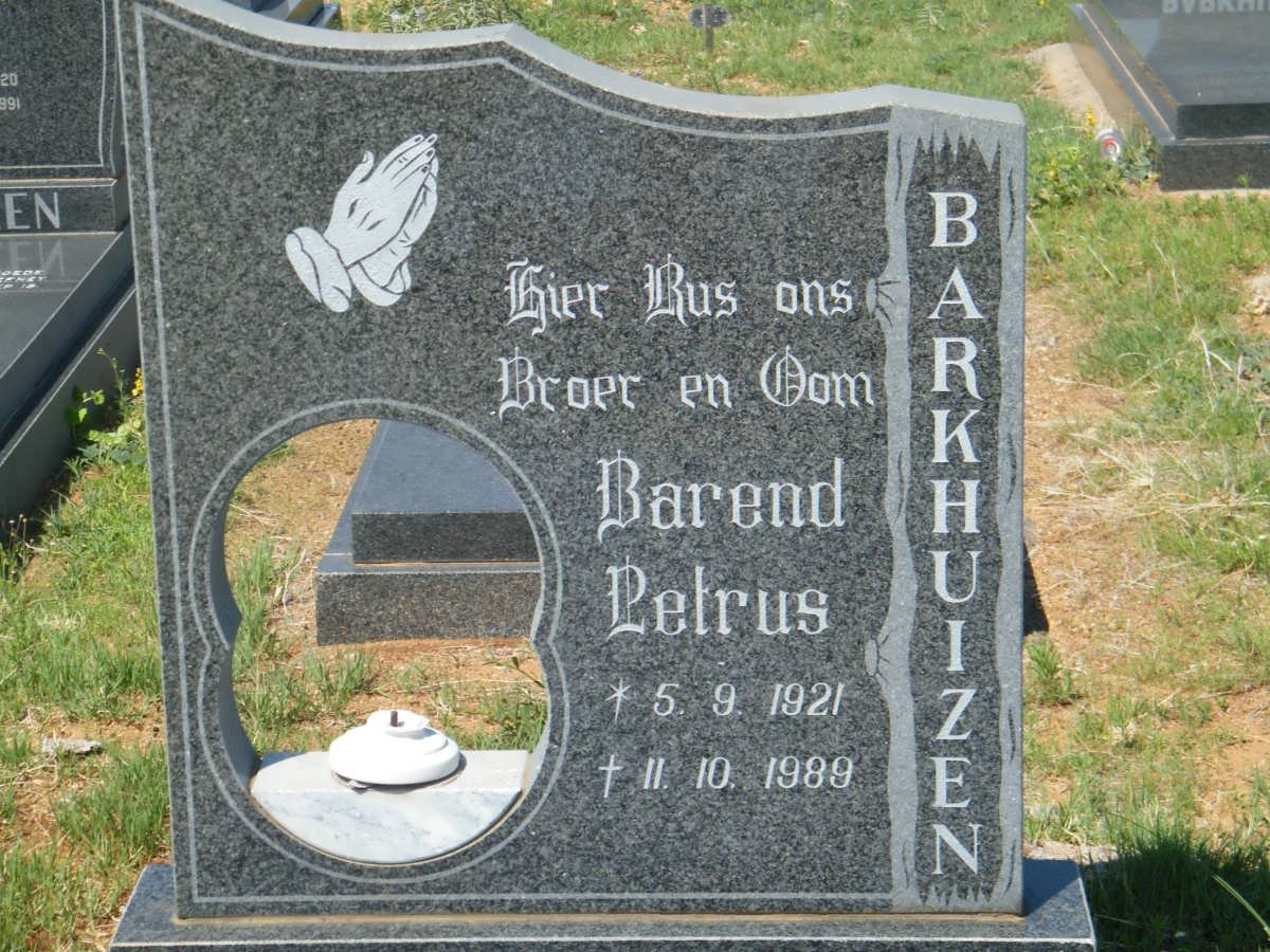 BARKHUIZEN Barend Petrus 1921-1989