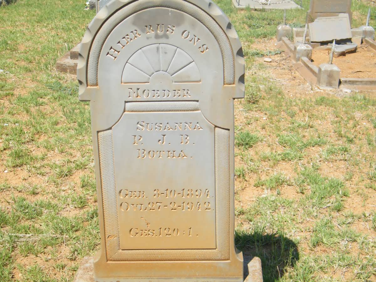 BOTHA Susanna R.J.B. 1894-1942