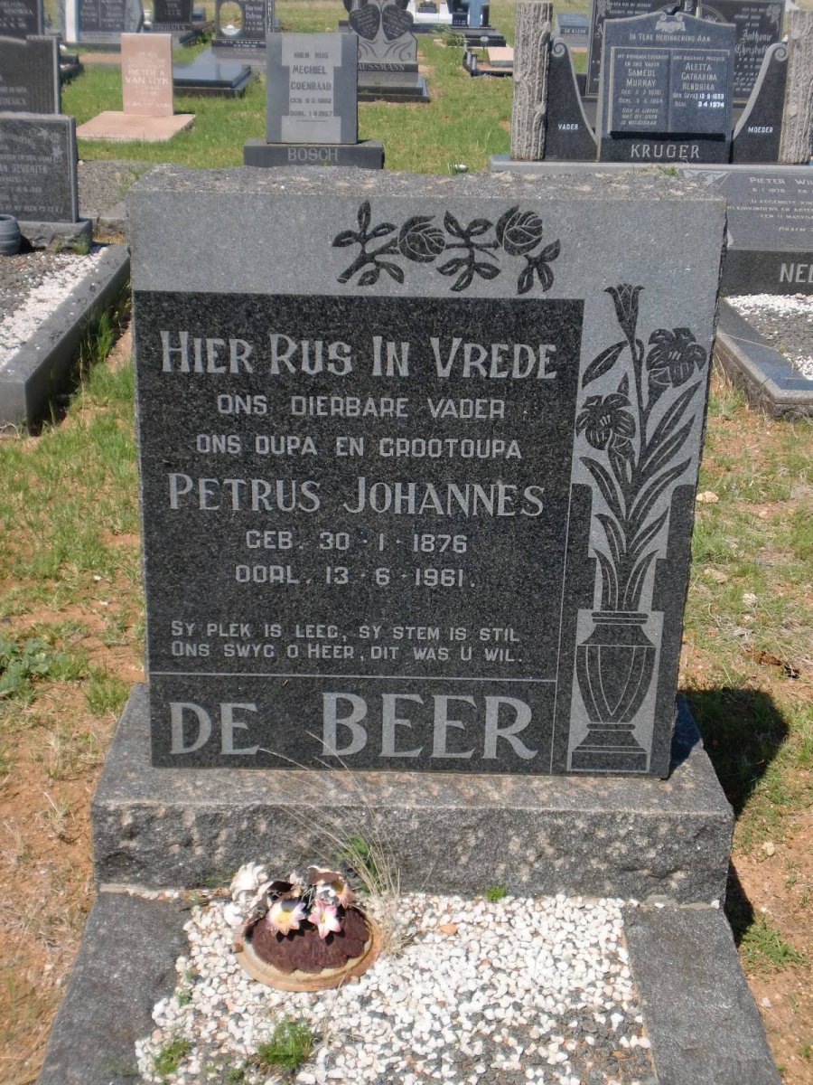 BEER Petrus Johannes, de 1876-1961