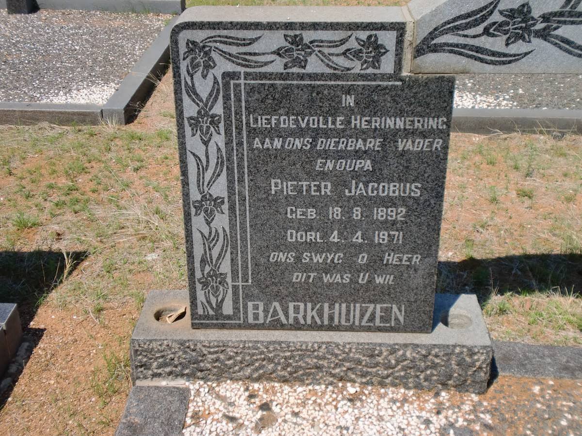BARKHUIZEN Pieter Jacobus 1892-1971