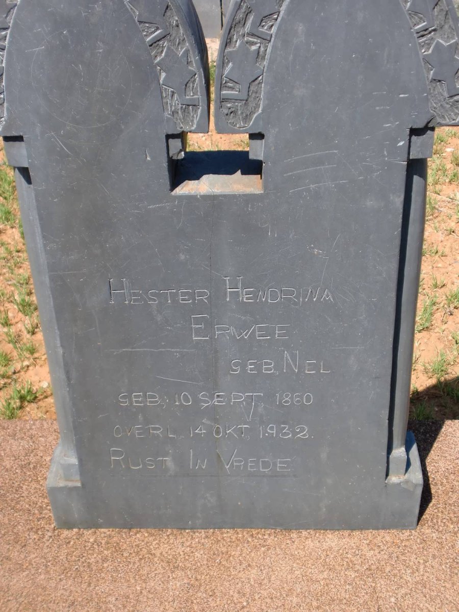 ERWEE Hester Herdrina nee NEL 1860-1932