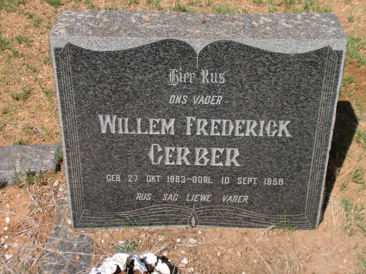 GERBER Willem Frederick 1883-1958