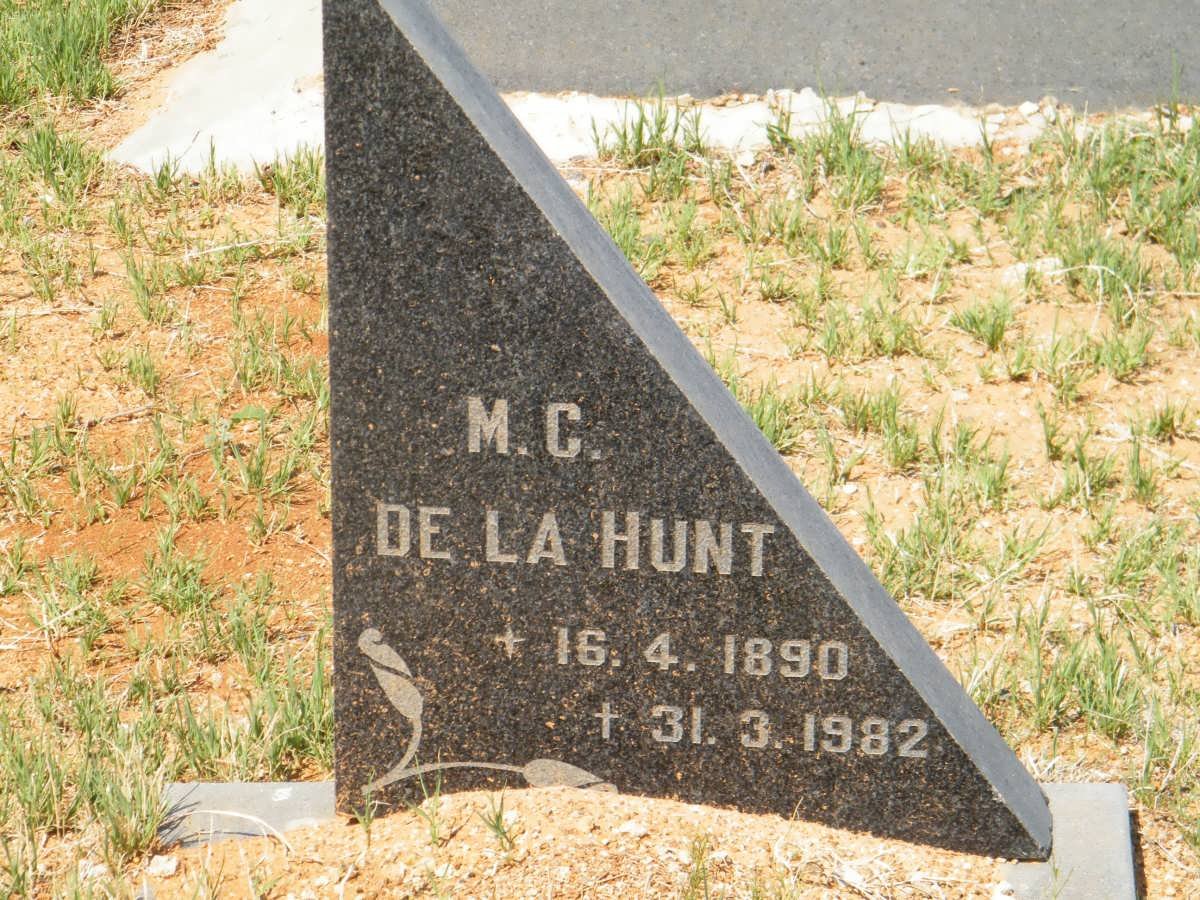 HUNT M.C., de la 1890-1980