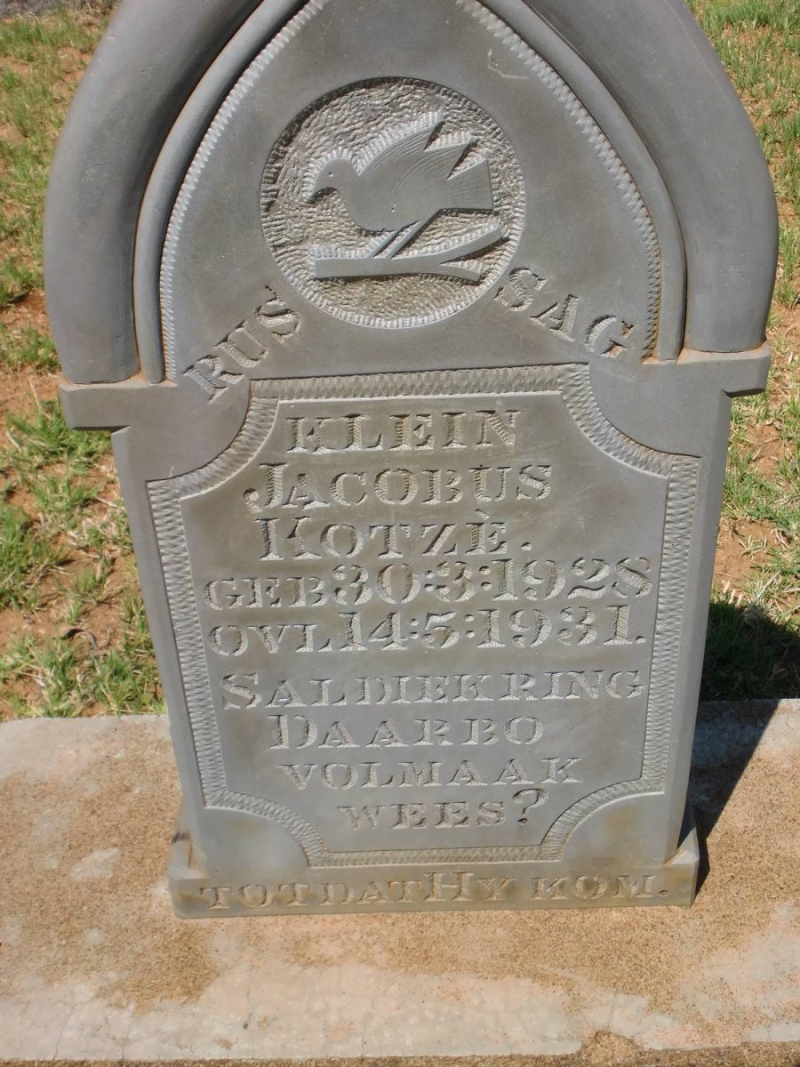 KOTZE Jacobus 1928-1931