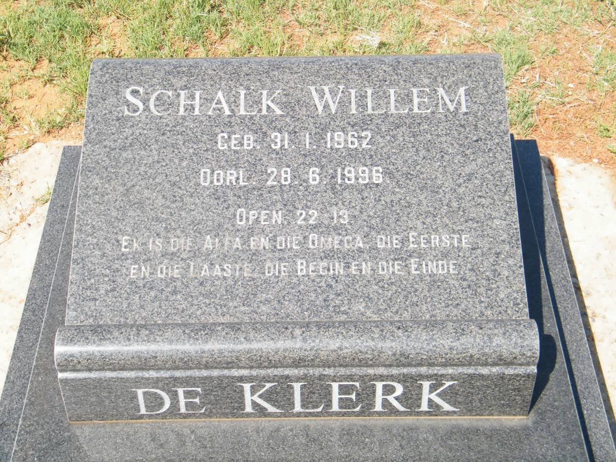 KLERK Schalk Willem, de 1962-1996
