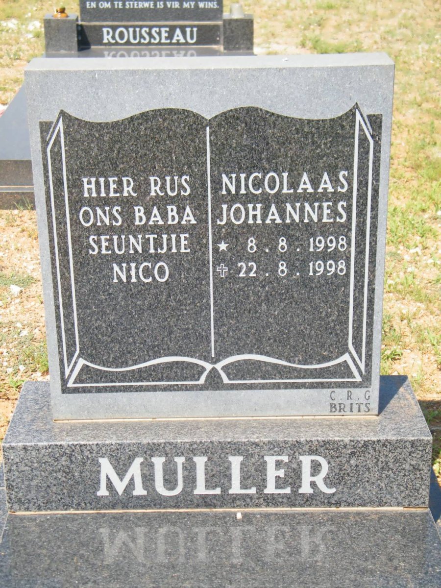 MULLER Nicolaas Johannes 1998-1998