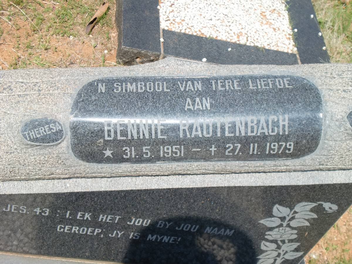 RAUTENBACH Bennie 1951-1979
