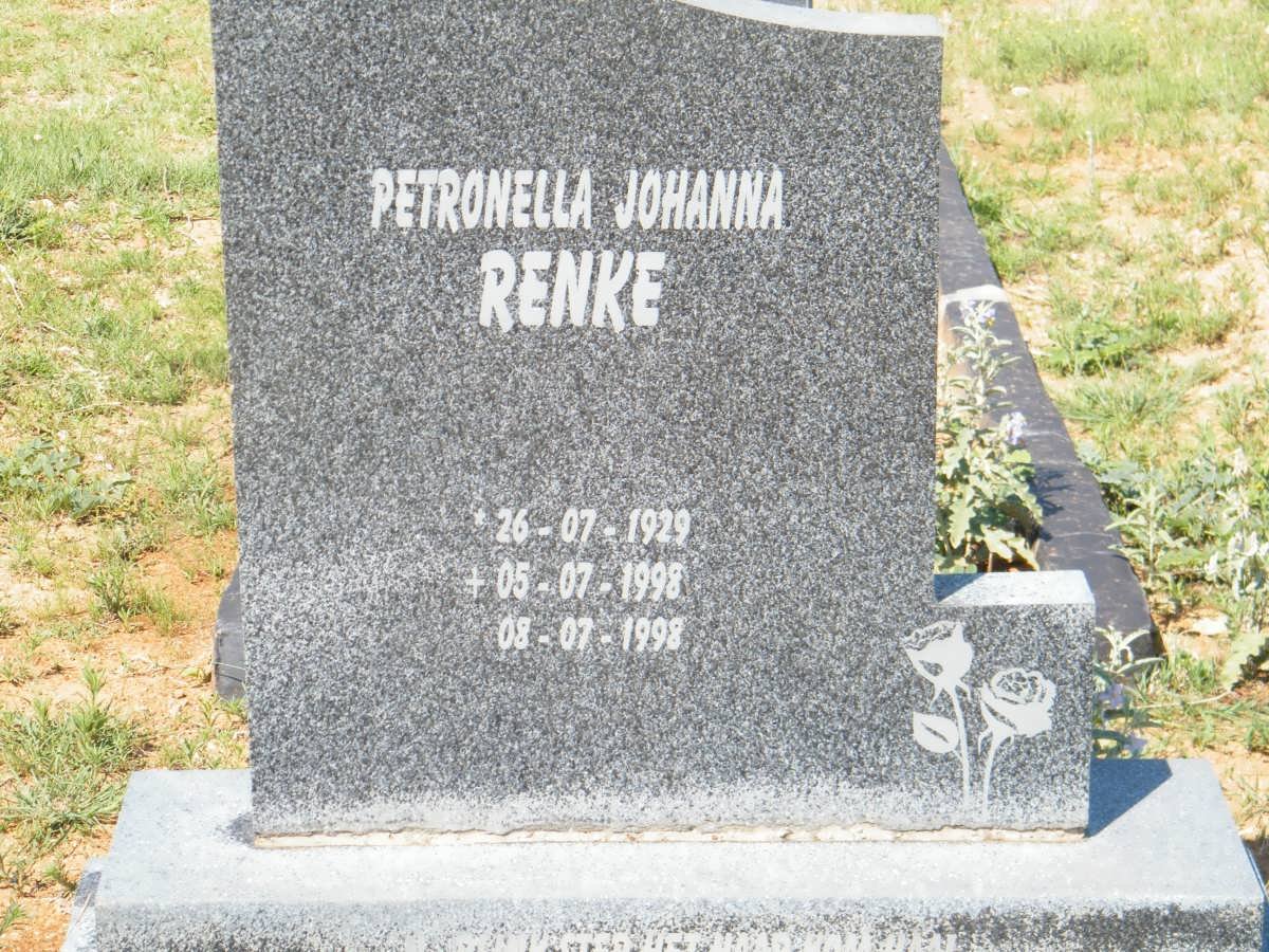 RENKE Petronella Johanna 1929-1998