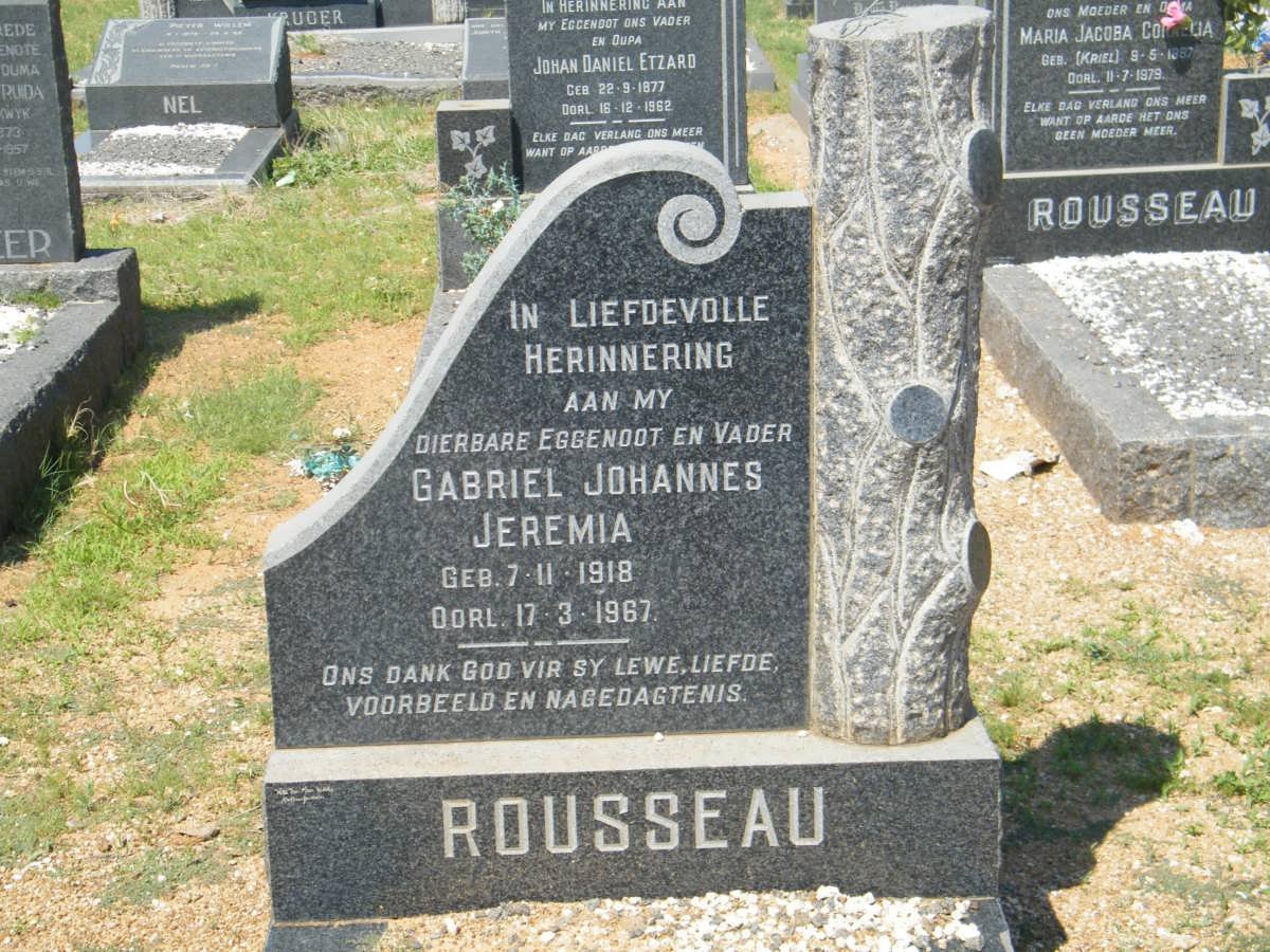 ROUSSEAU Gabriel Johannes Jeremia 1918-1967