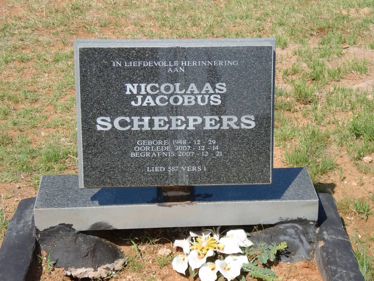SCHEEPERS Nicolaas Jacobus 1948-2007