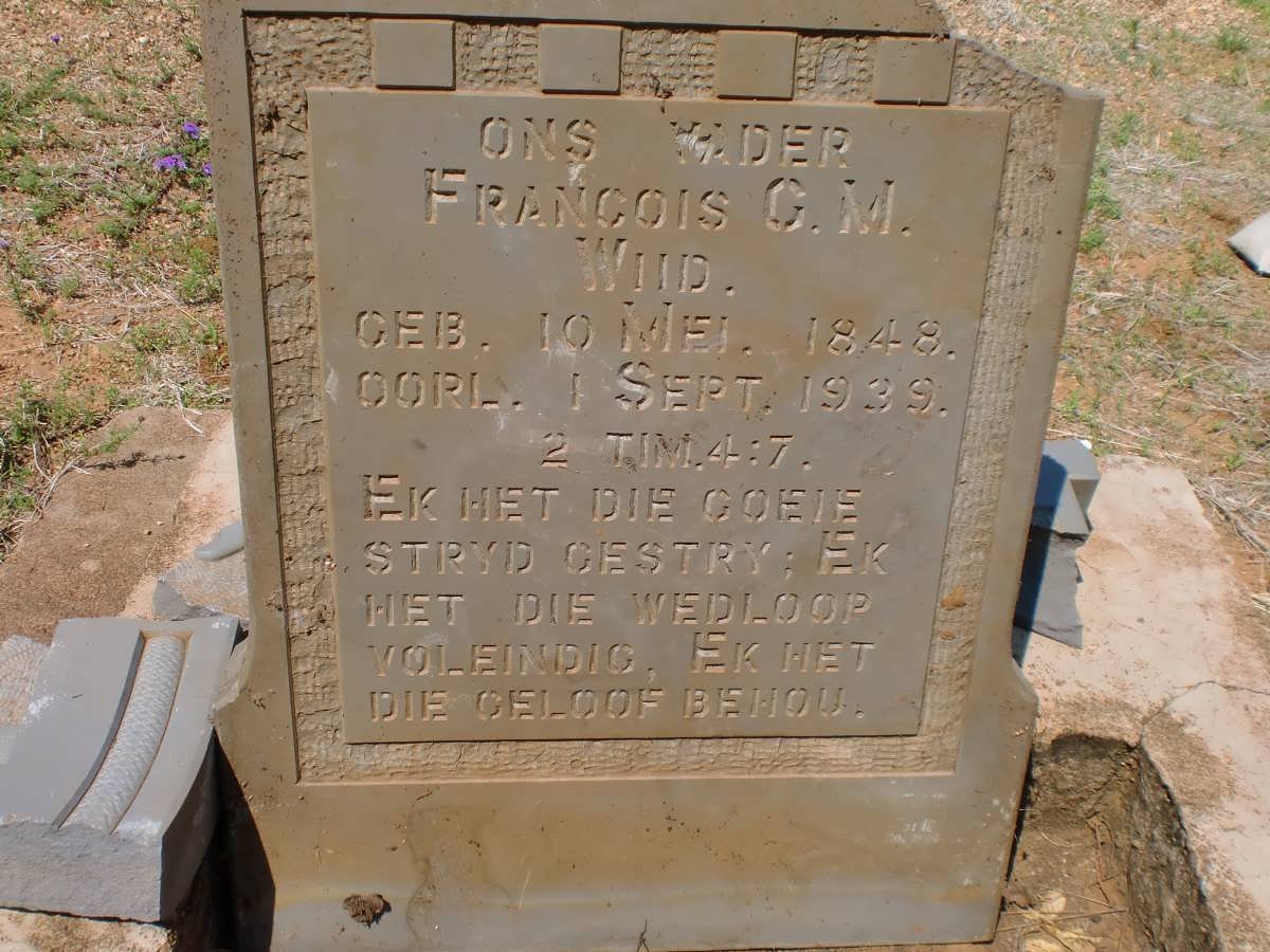 WIID Francois G.M. 1848-1939