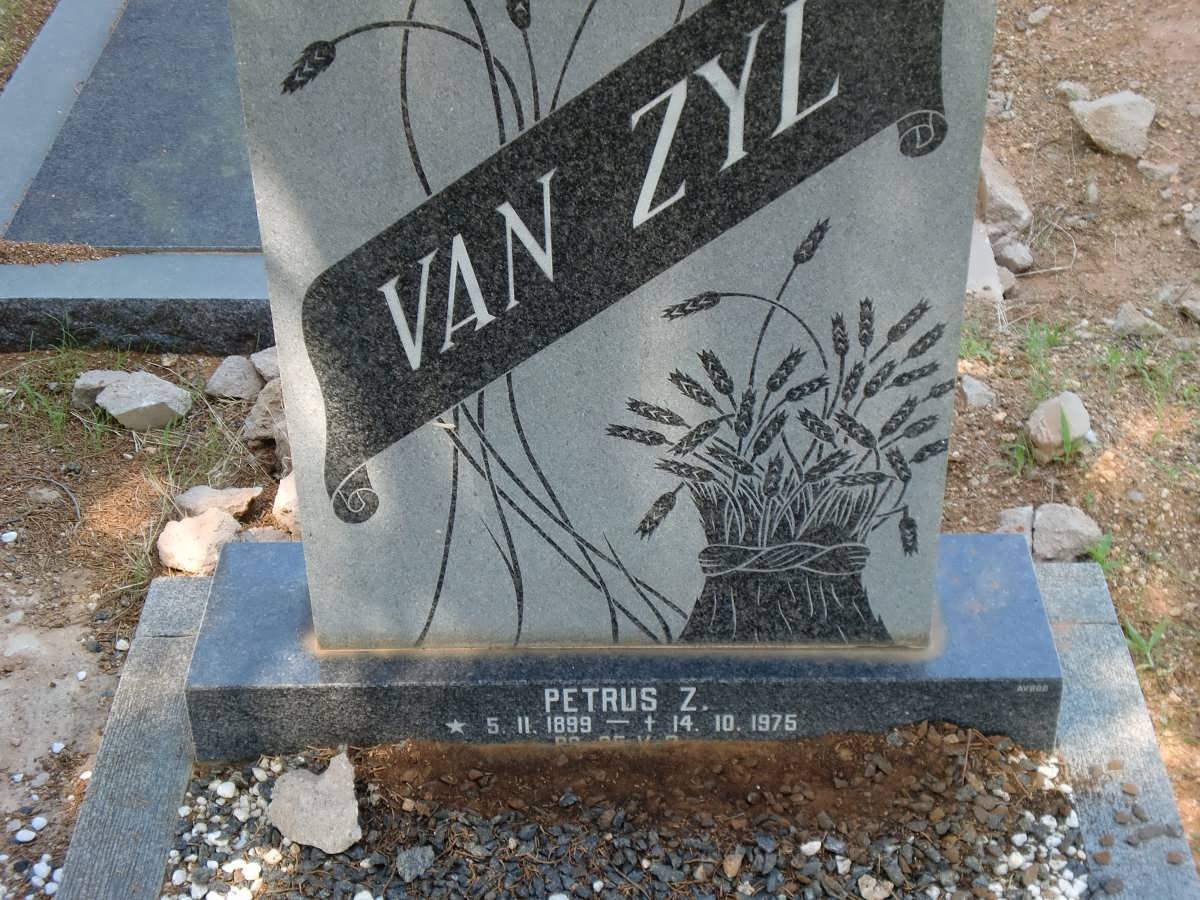 ZYL Petrus Z., van 1899-1975