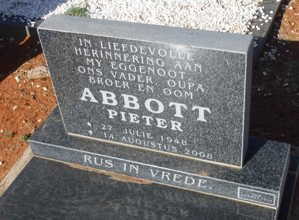 ABBOTT Pieter 1948-2008